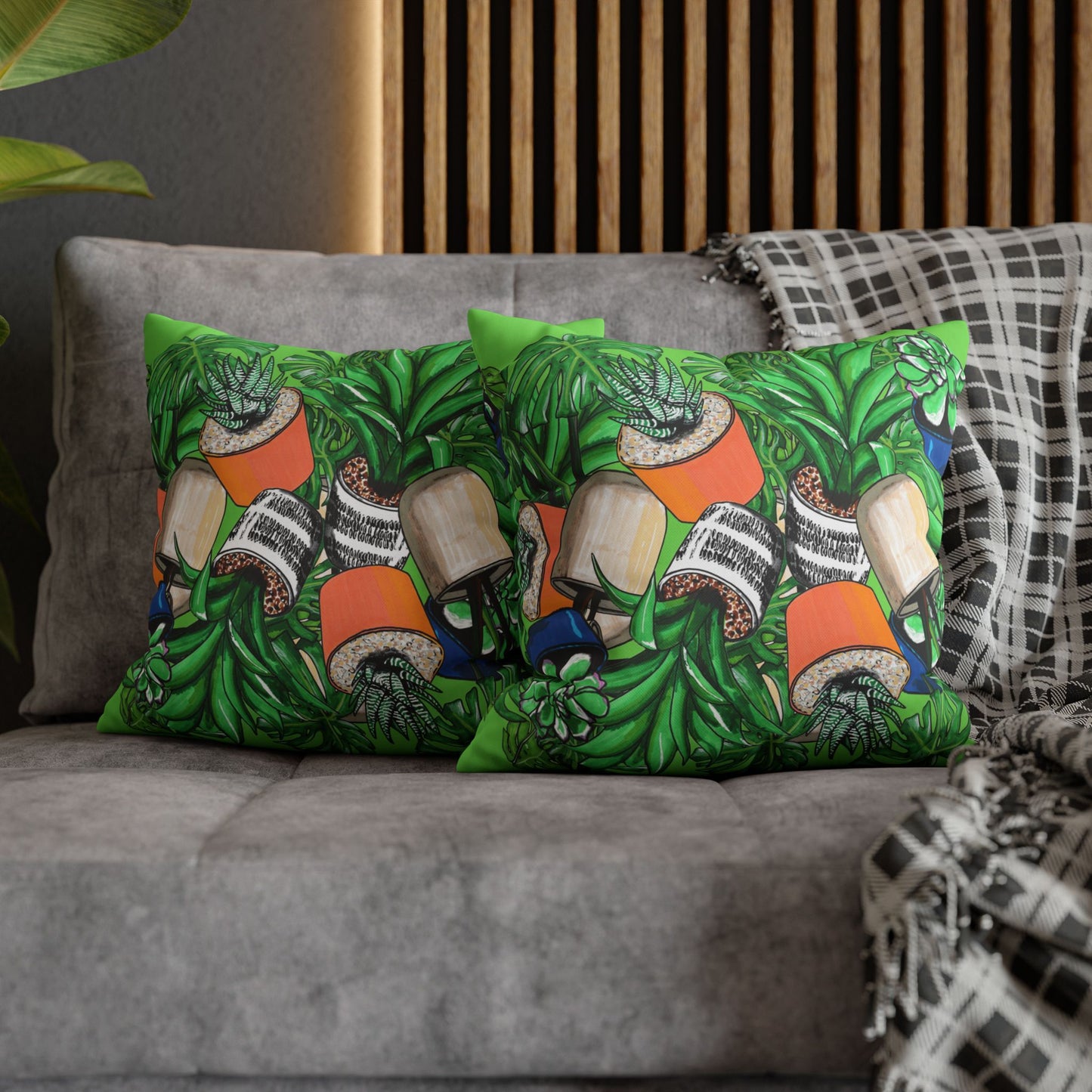 Botanical Succulent Pillowcase