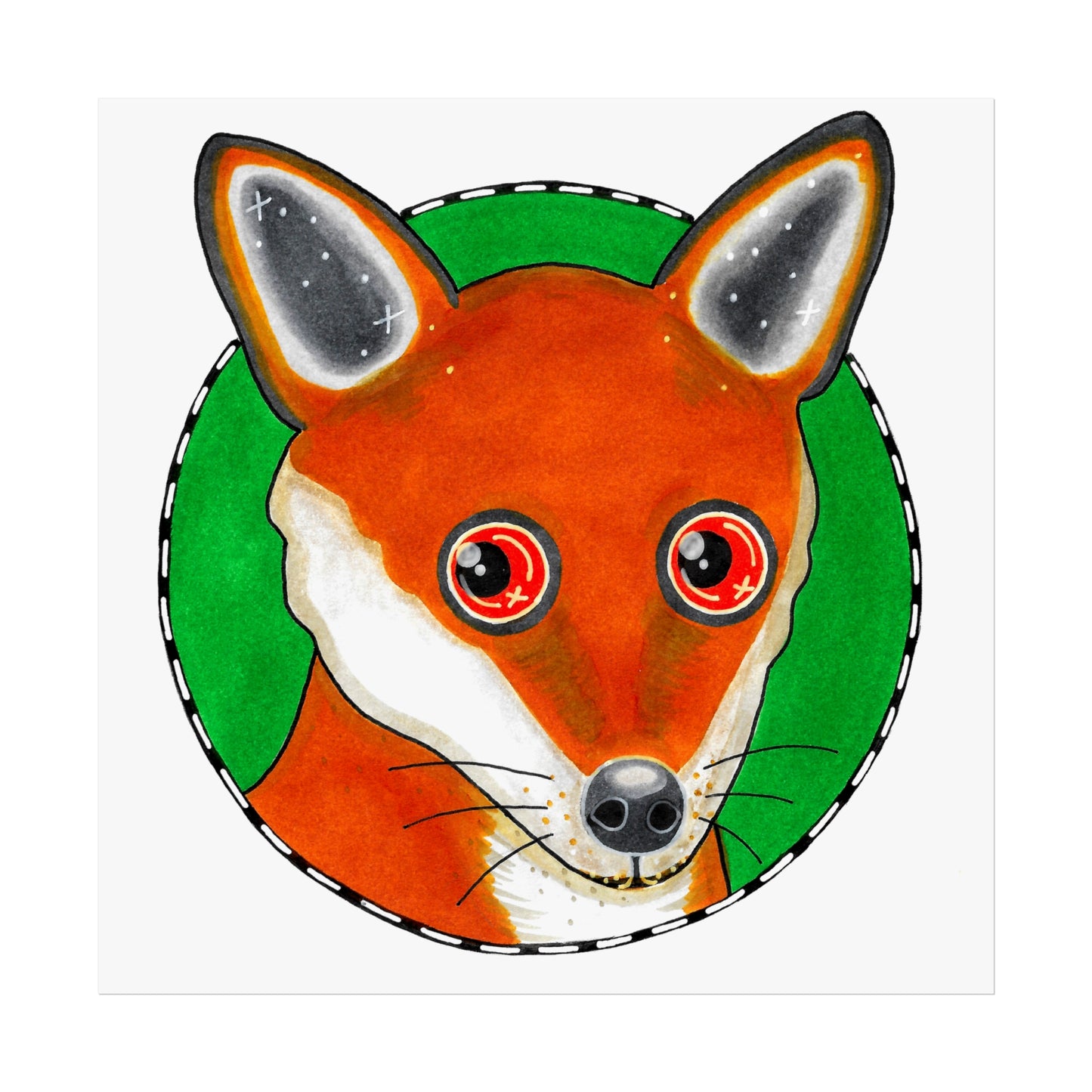 Phillip the Fox Art Poster