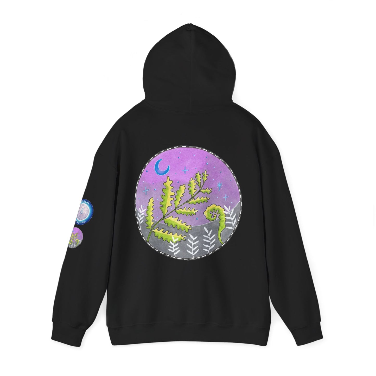 Moonlight Fern Moon Hoodie