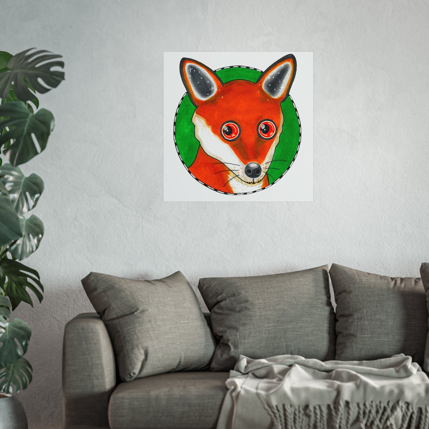 Phillip the Fox Art Poster