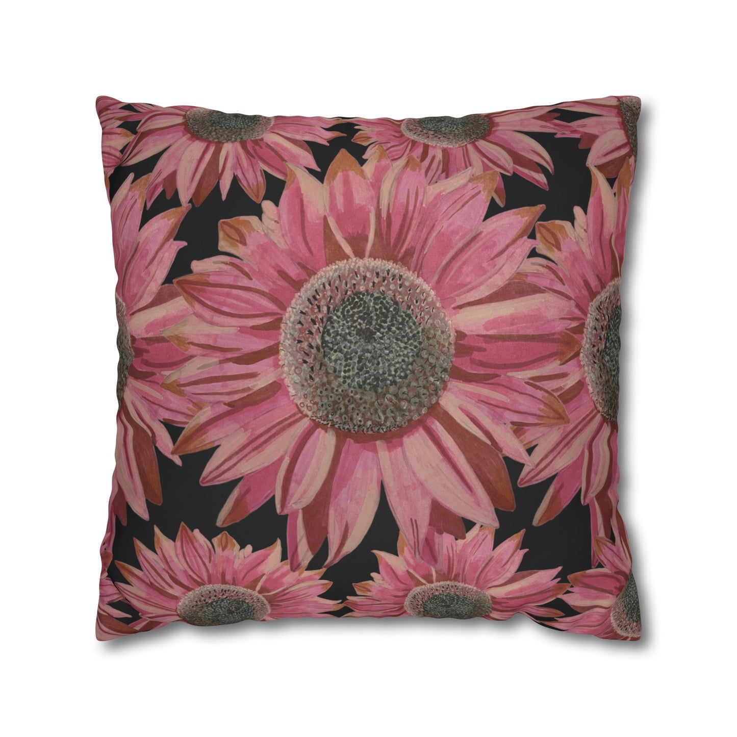 Pink Sunflowers Pillowcase