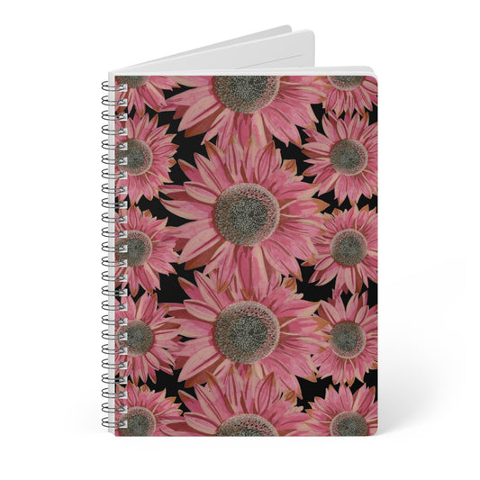 Pink Sunflowers A5  Notebook