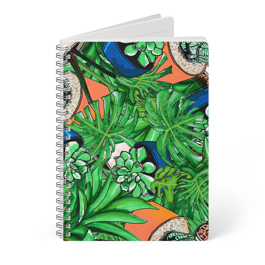 Tropical Succulents A5  Notebook
