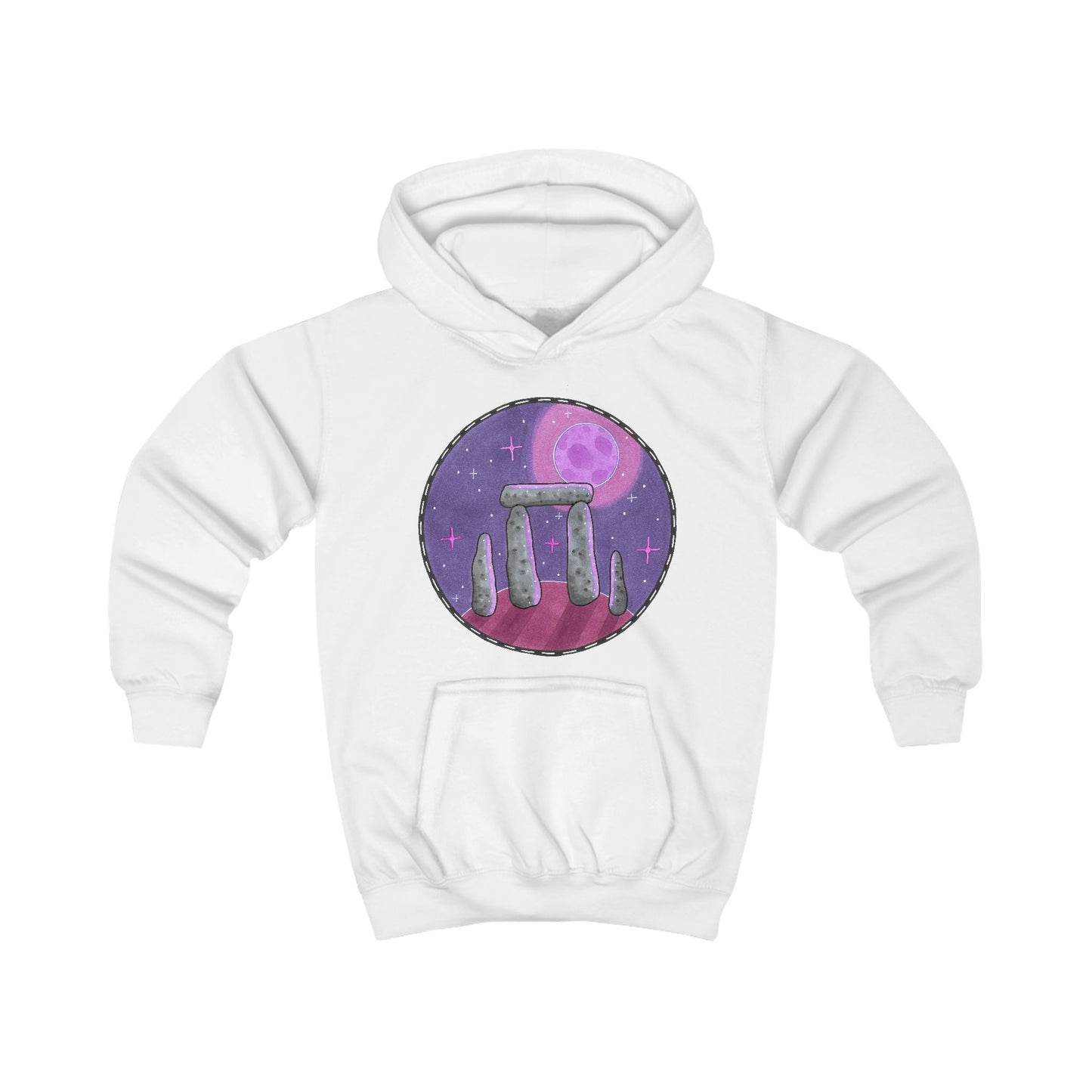Stonehenge Moonlight Kids Hoodie
