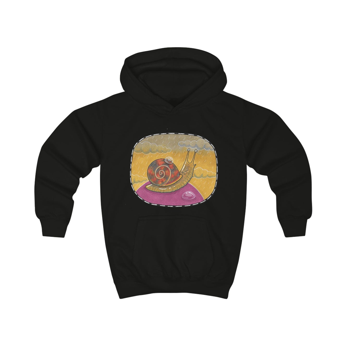 Slow Norman the Snail Kids Hoodie