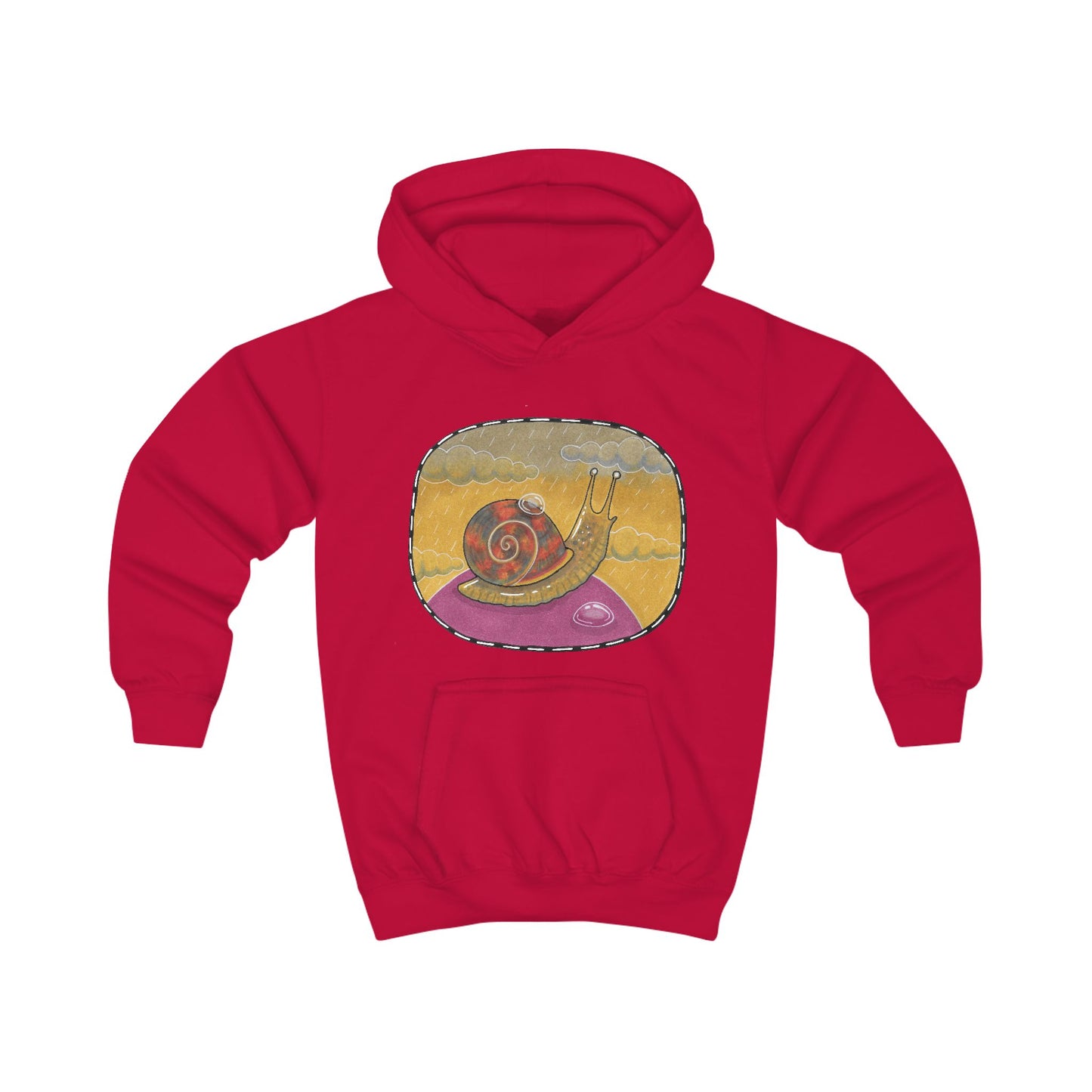 Slow Norman the Snail Kids Hoodie