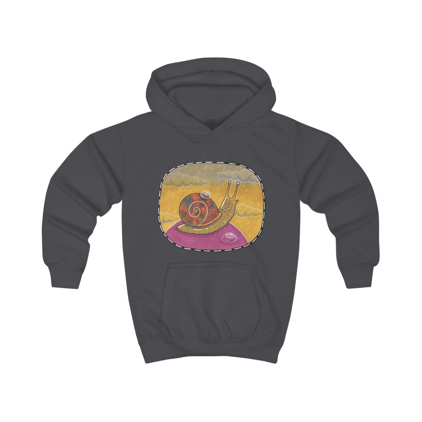 Slow Norman the Snail Kids Hoodie