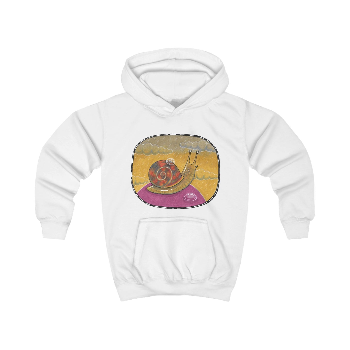 Slow Norman the Snail Kids Hoodie