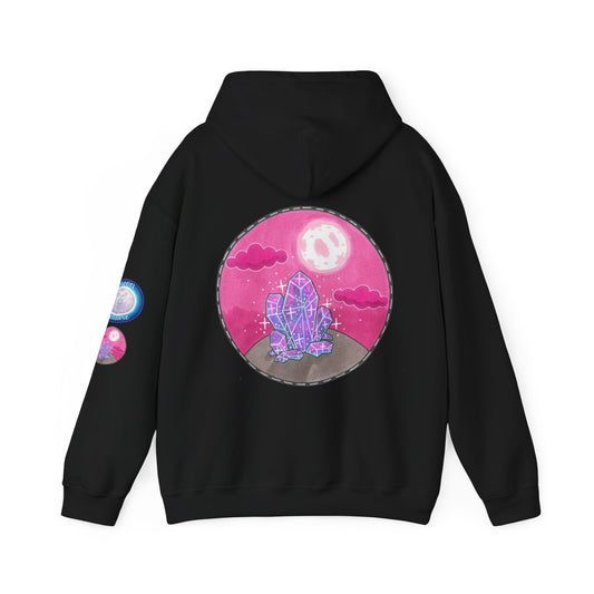 Psychedelic Crystal Moon Hoodie