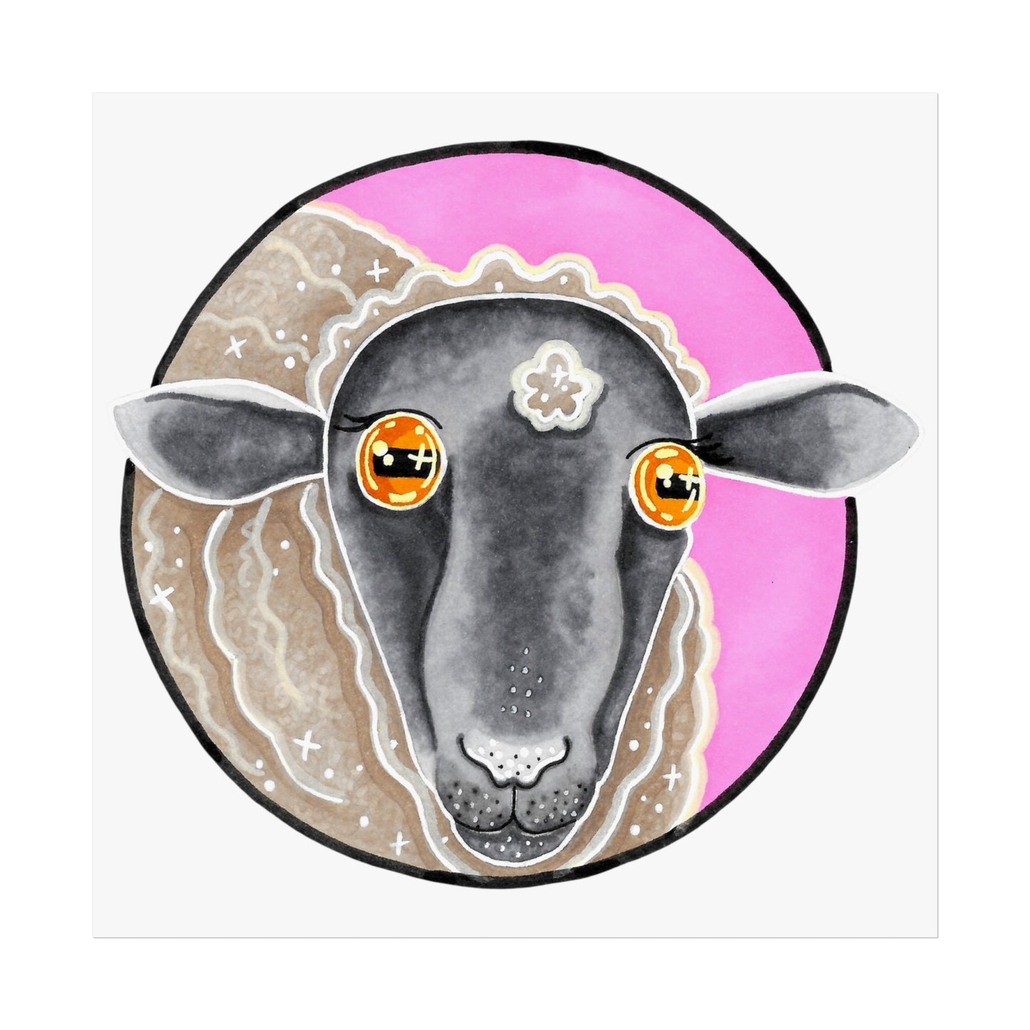 Steve the Sheep Art Poster