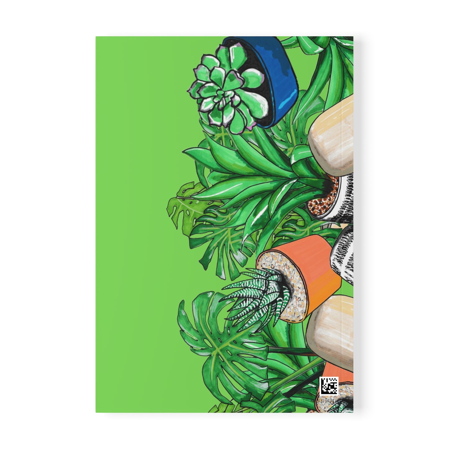 Botanical Succulents A5 Softcover Notebook