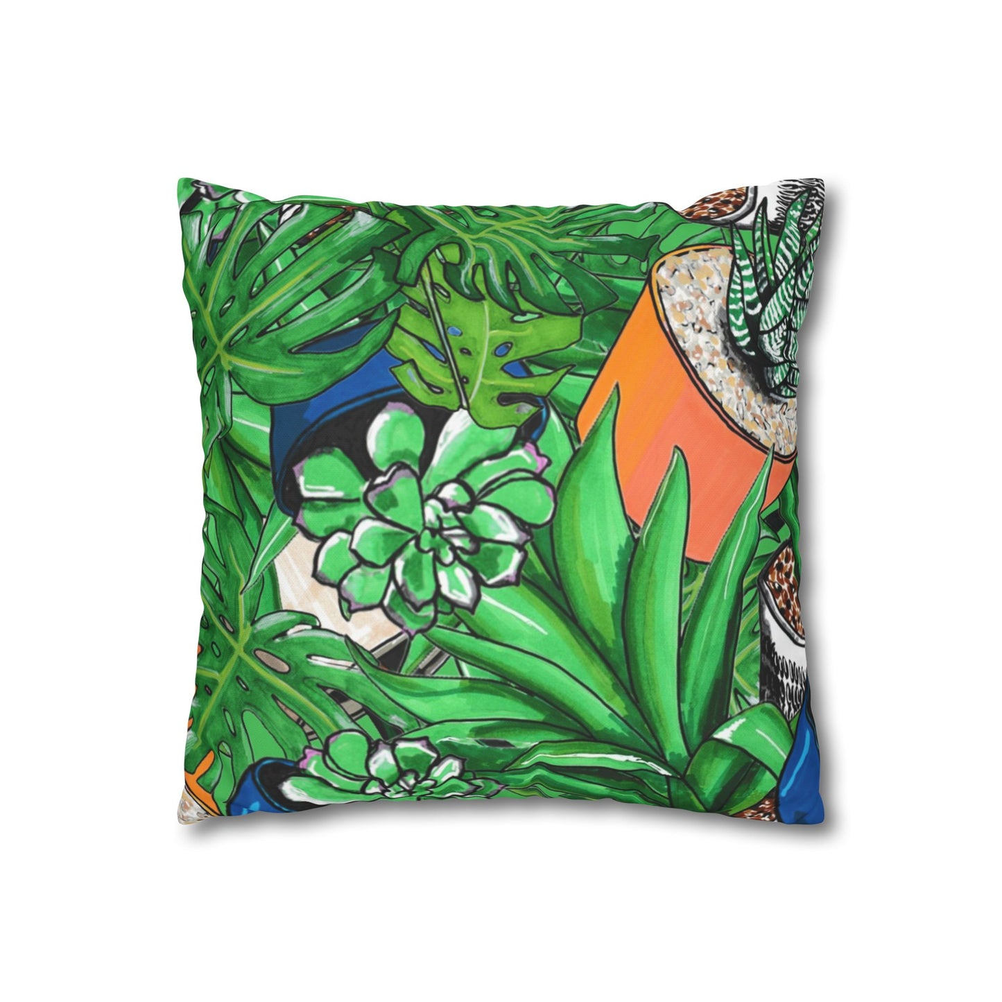 Tropical Succulent Pillowcase