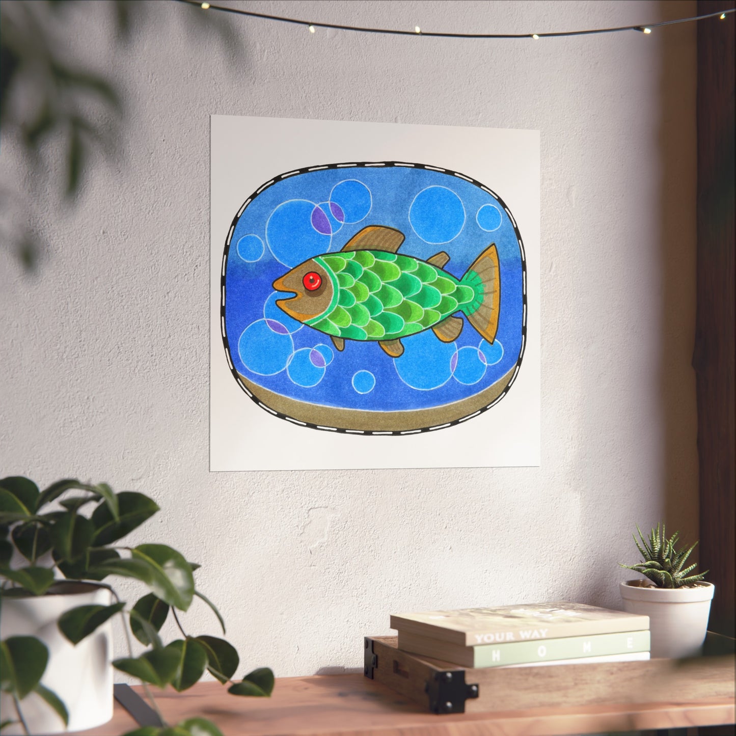 Jeremy the Fish Art Poster