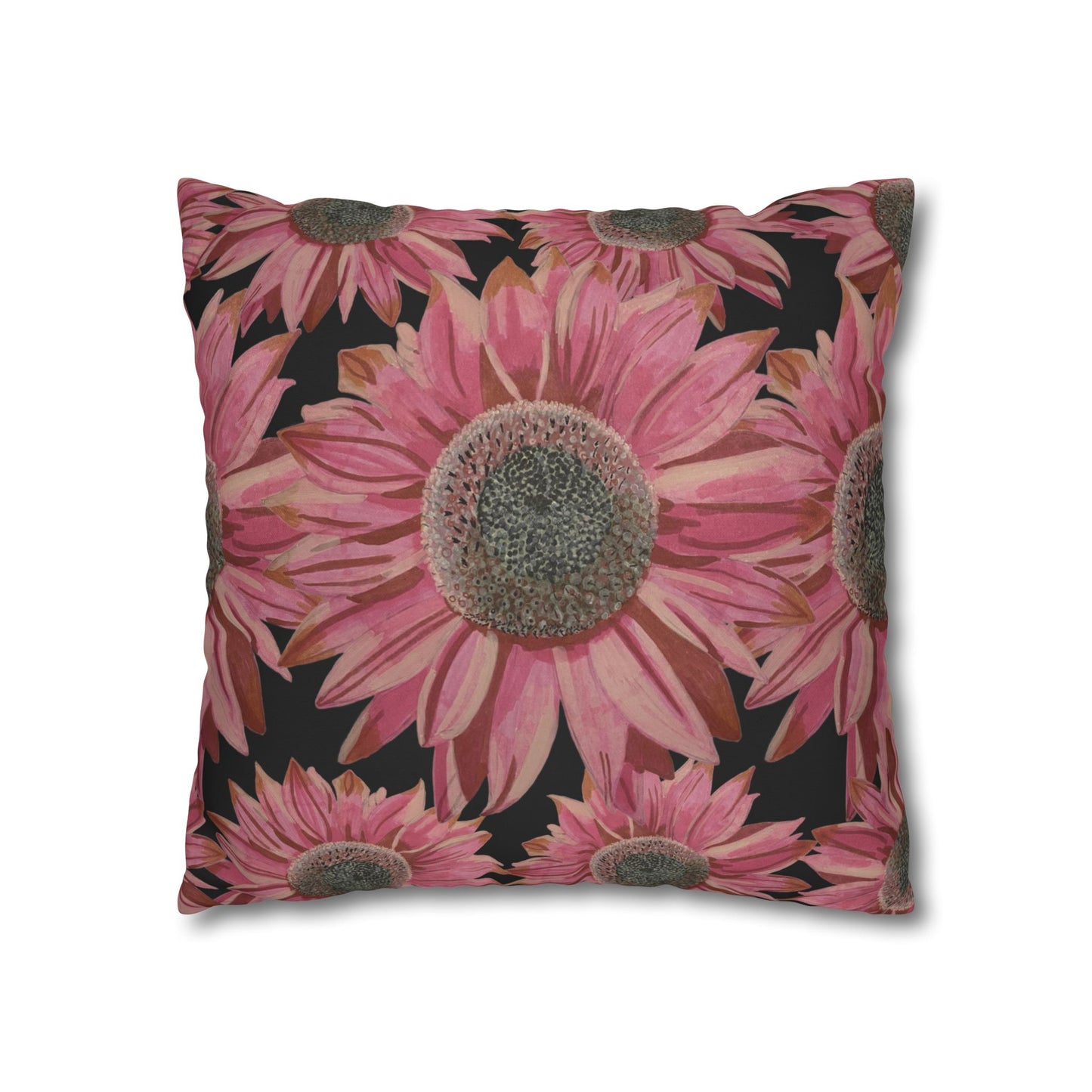 Pink Sunflowers Pillowcase