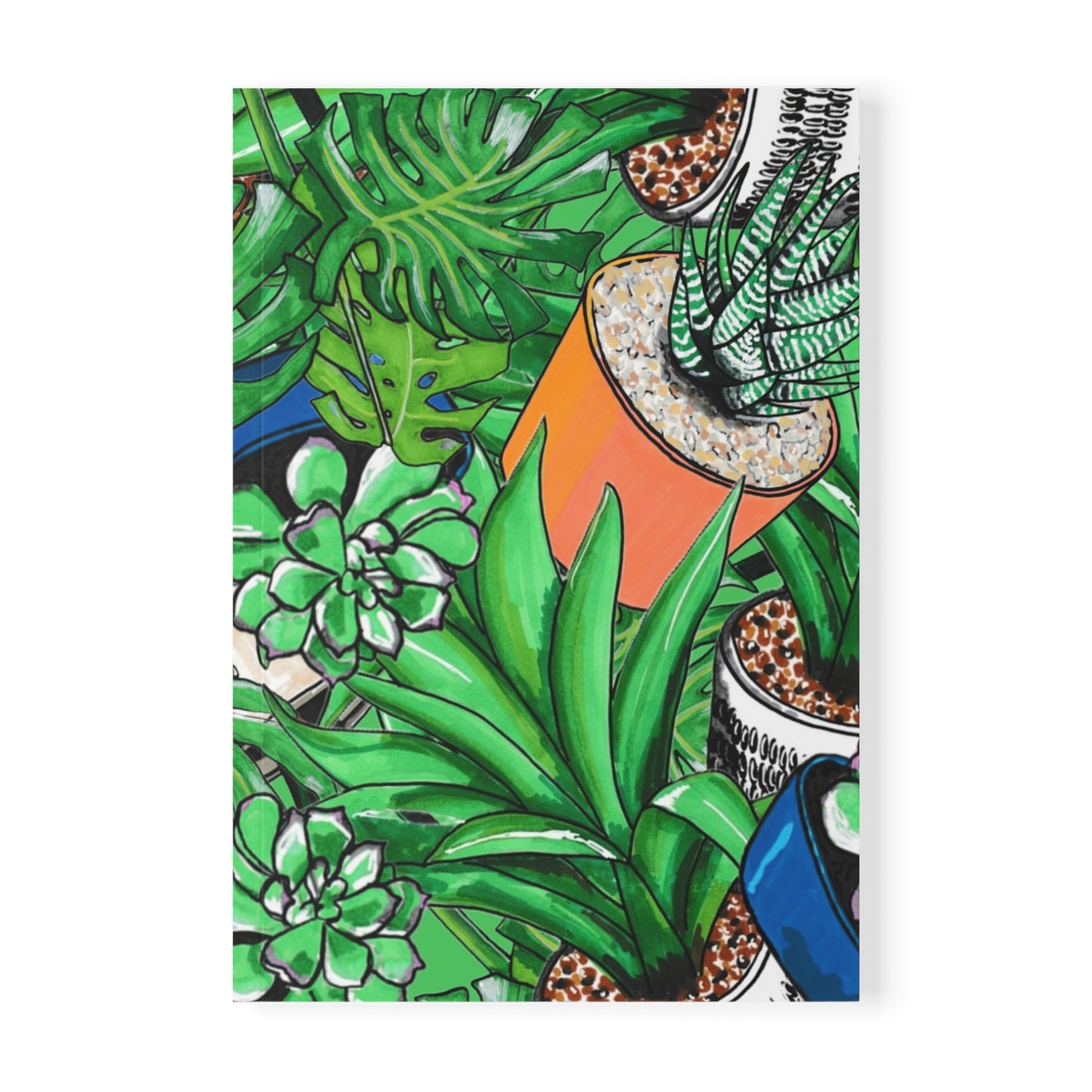 Tropical Succulents A5 Softcover Notebook