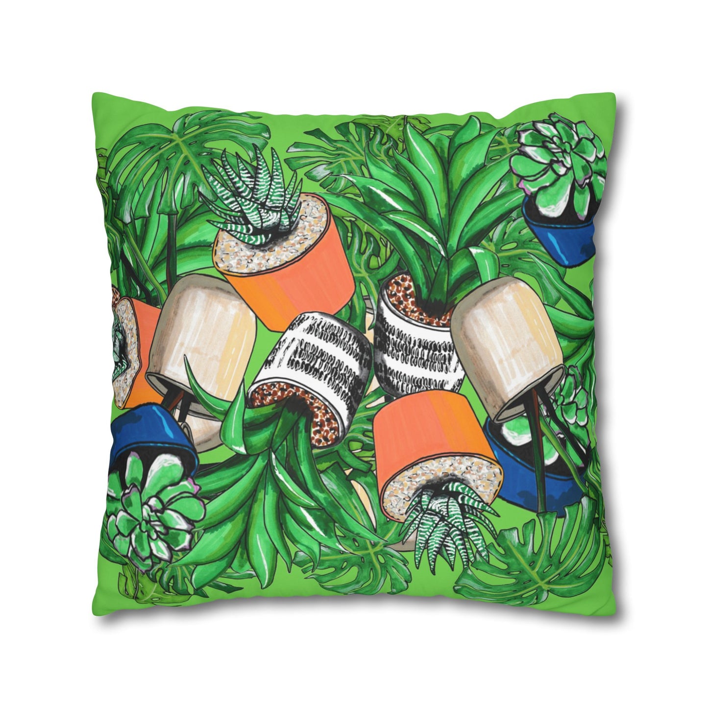 Botanical Succulent Pillowcase