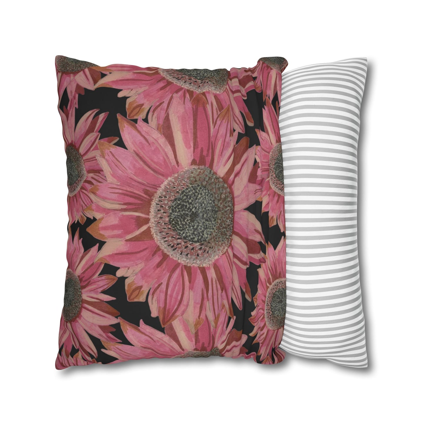 Pink Sunflowers Pillowcase