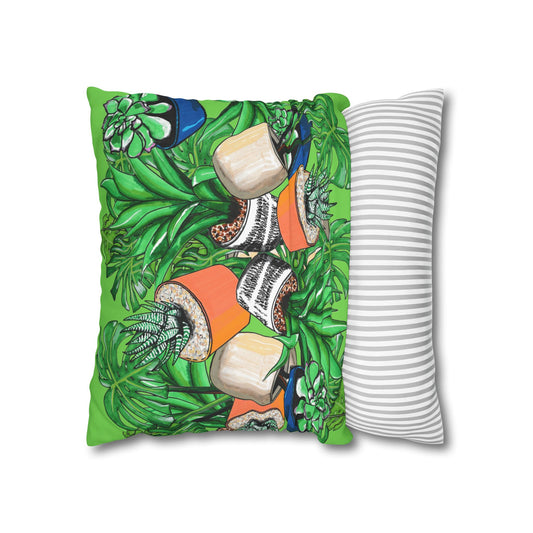 Botanical Succulent Pillowcase