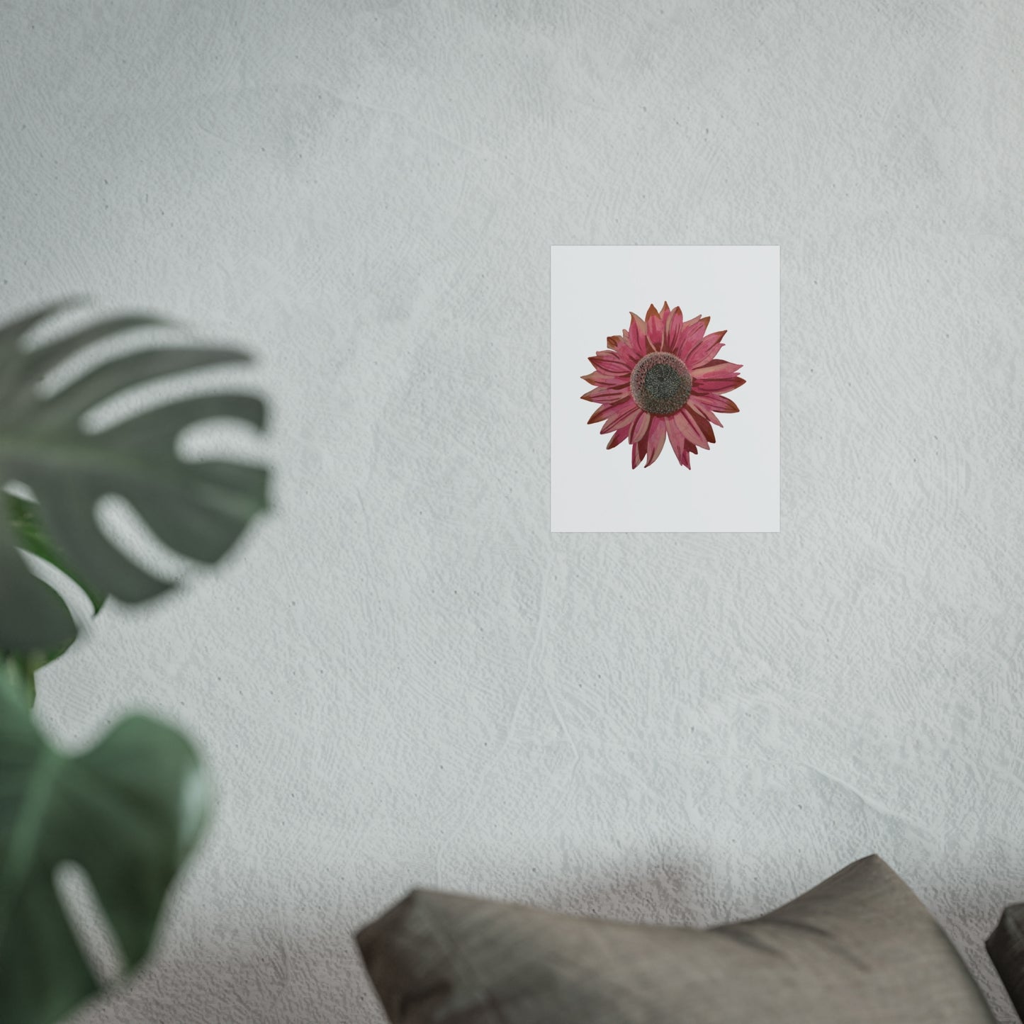 Pink Sunflower Fine Art Poster