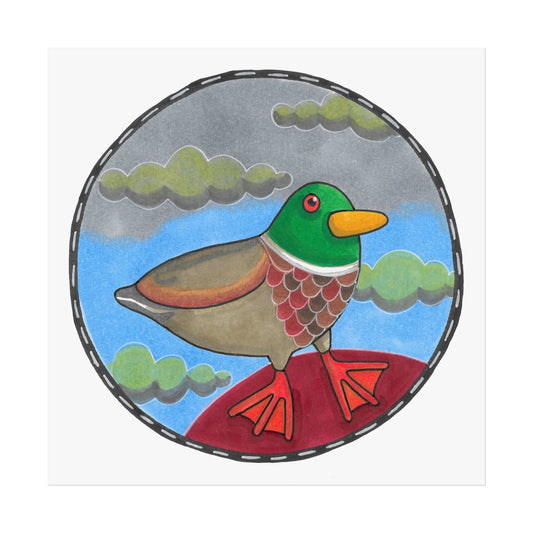 Mark the Mallard Art Poster