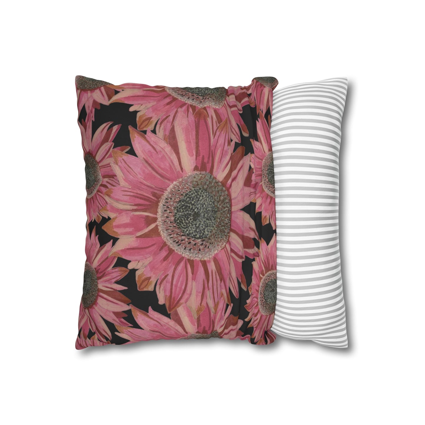 Pink Sunflowers Pillowcase