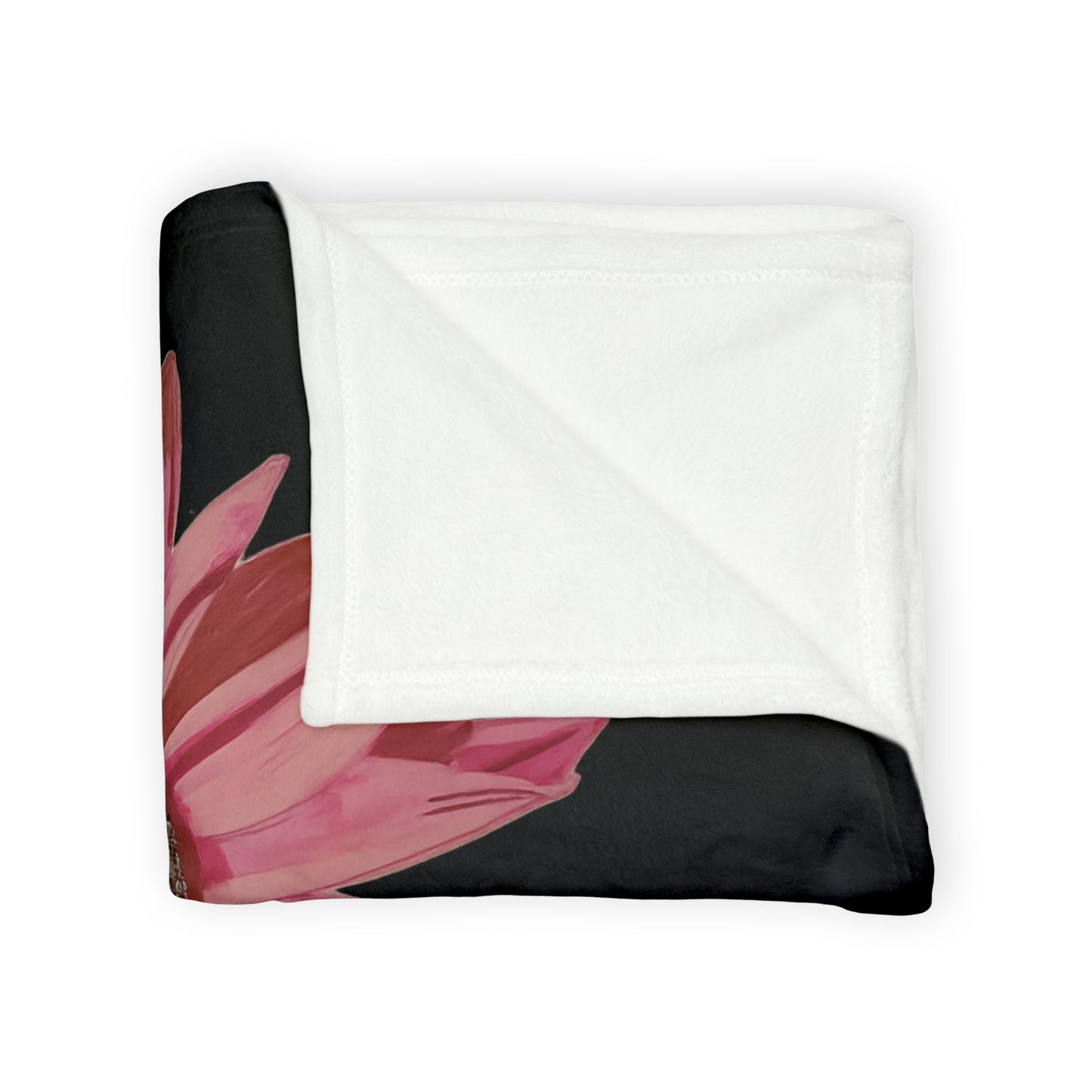 Pink Sunflower Throw Blanket