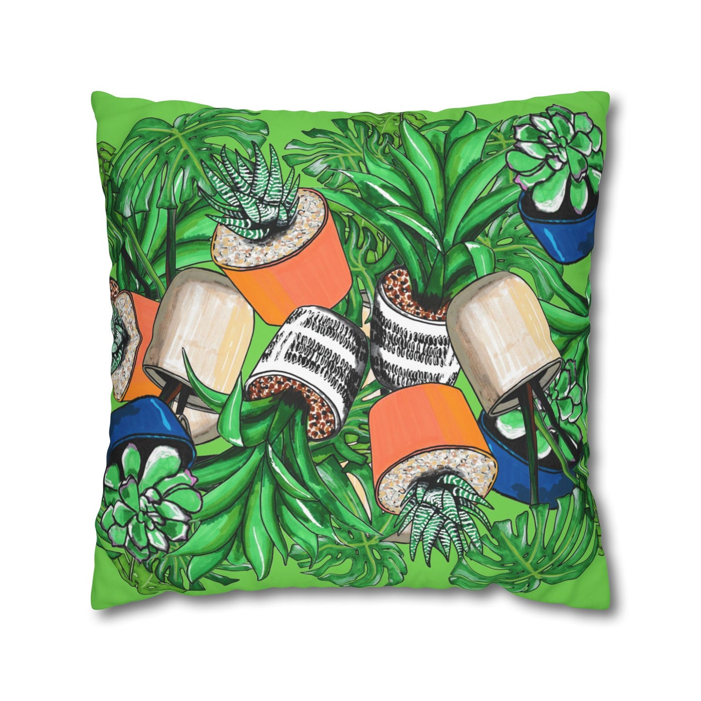 Botanical Succulent Pillowcase