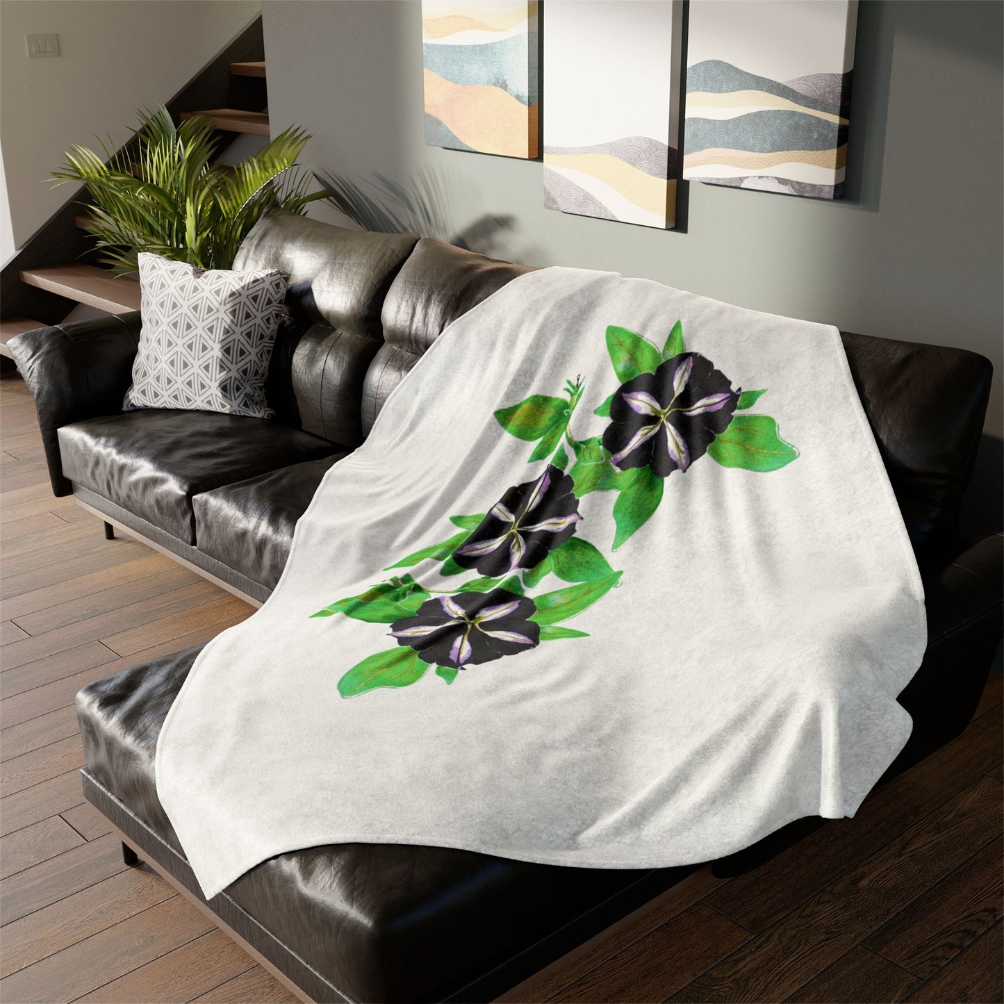 Morning Glory Throw Blanket