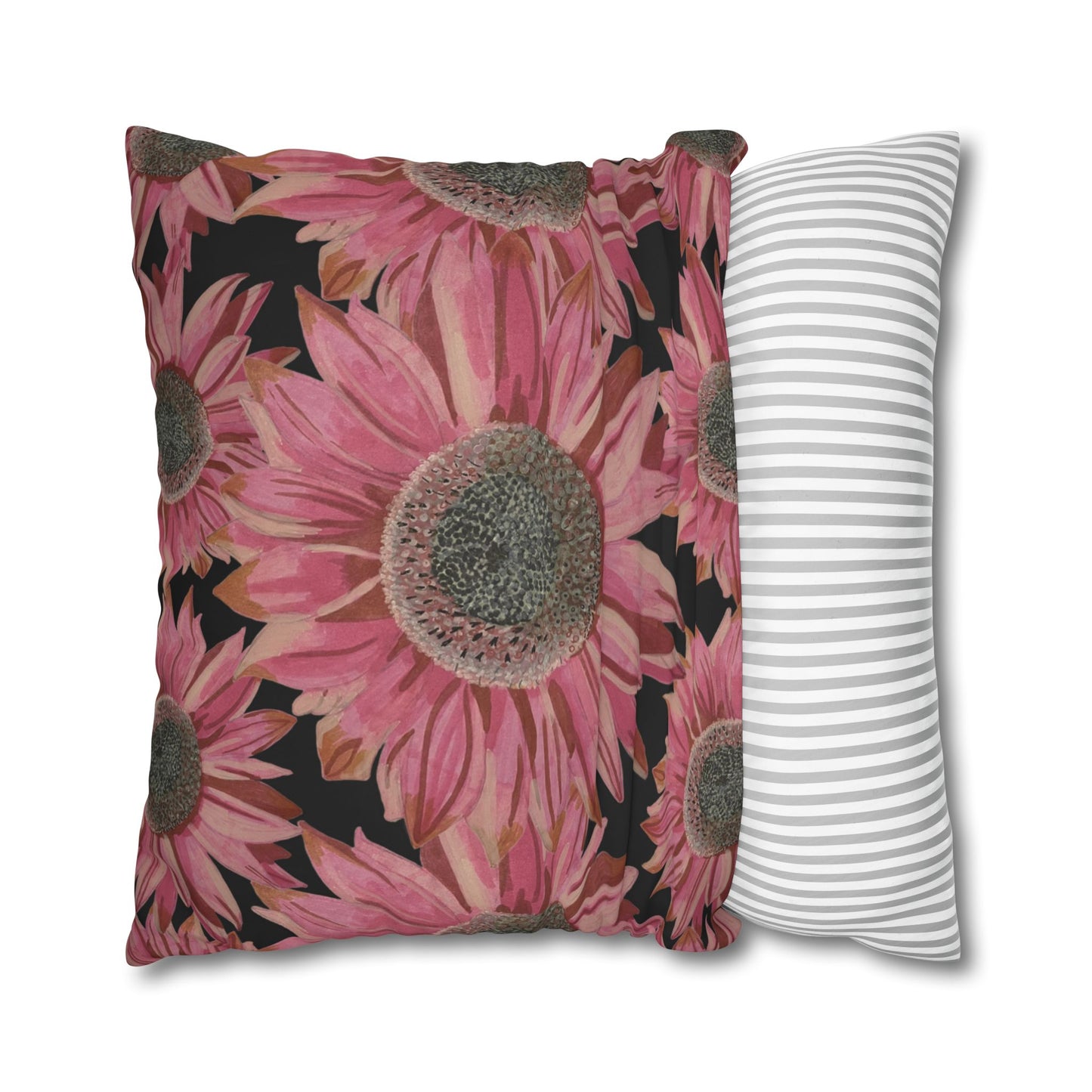 Pink Sunflowers Pillowcase