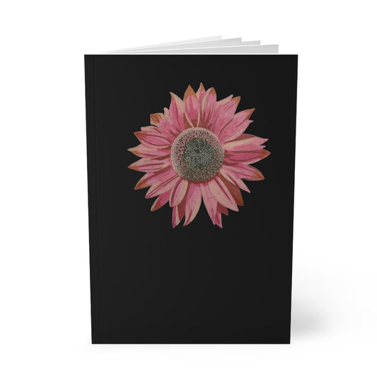 Pink Sunflower A5 Softcover Notebook