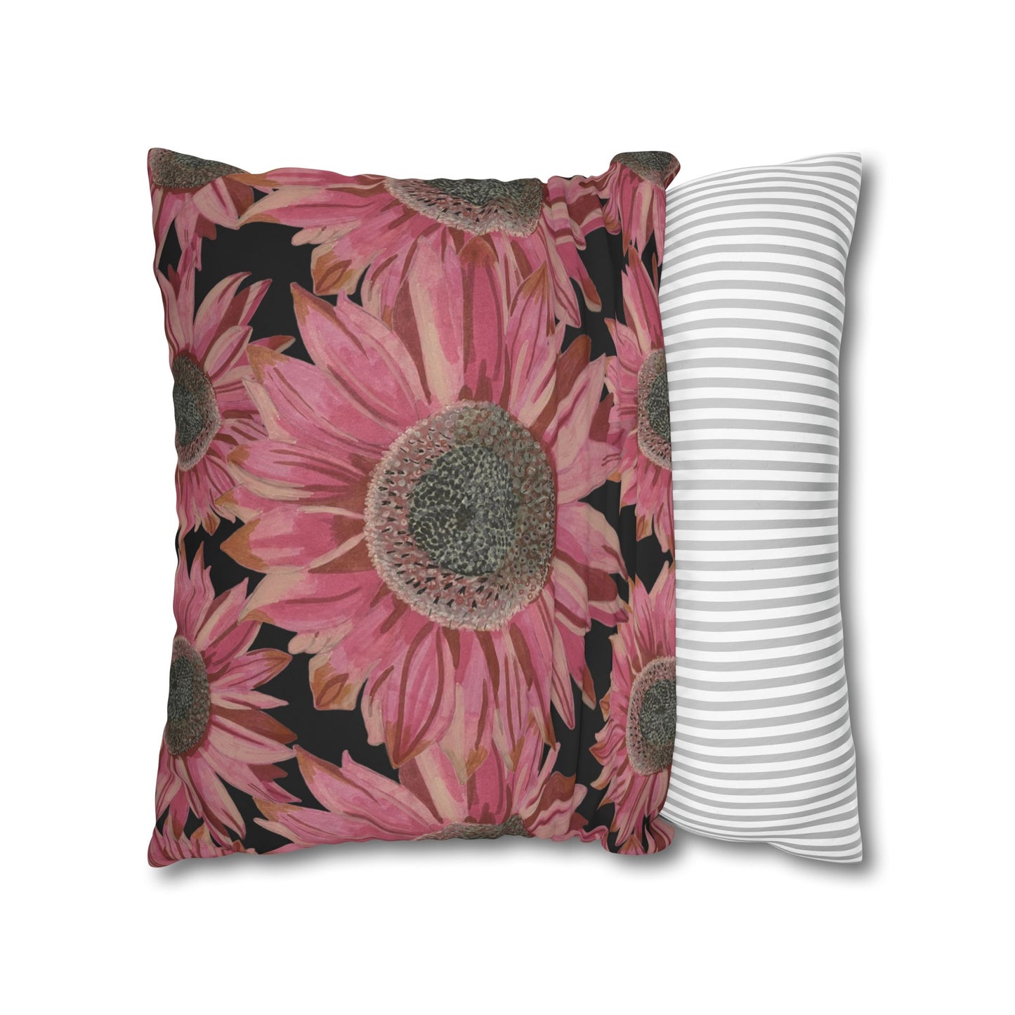 Pink Sunflowers Pillowcase