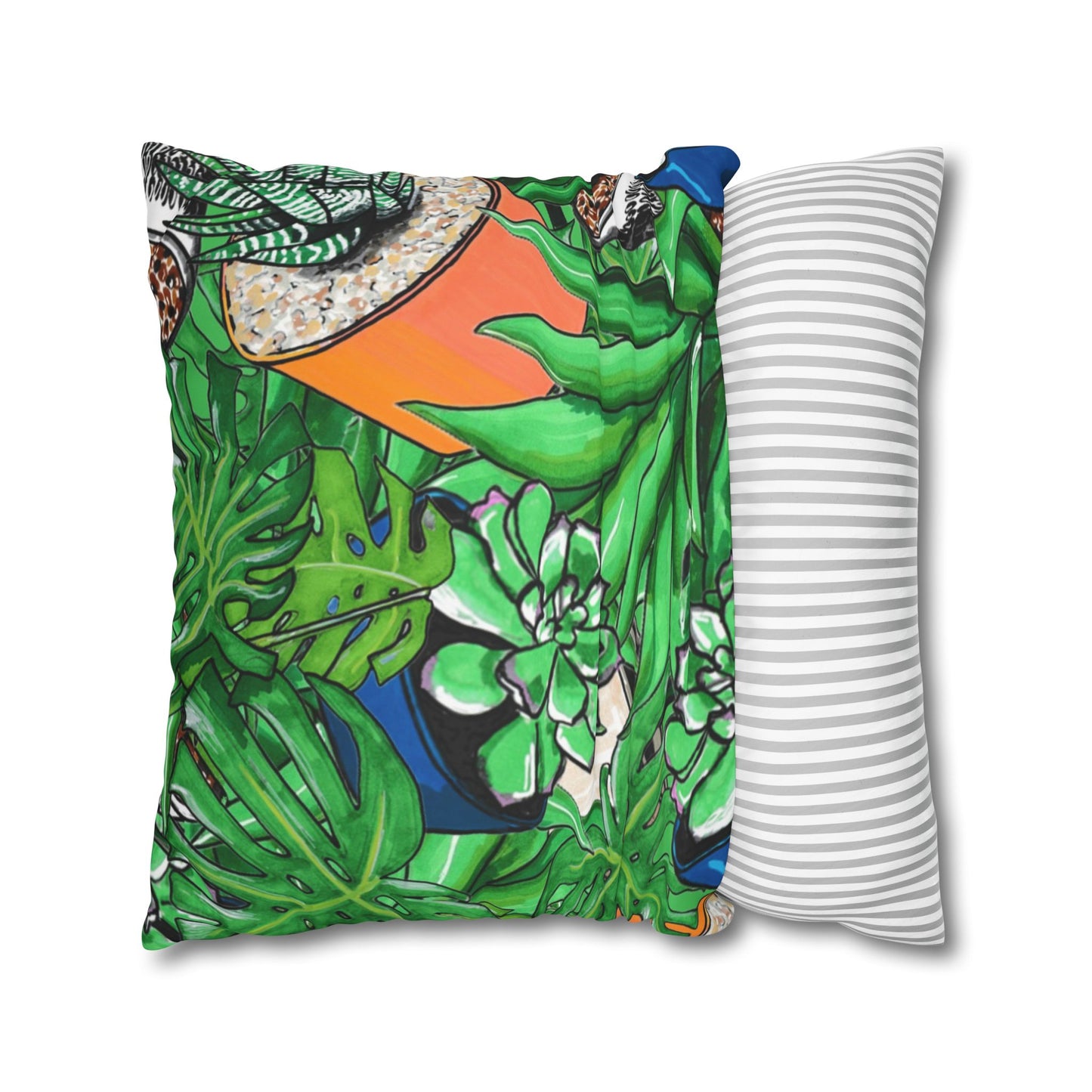 Tropical Succulent Pillowcase